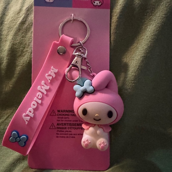 SALE- Hello Kitty® And Friends My Melody® 3D Wristlet Keychain - Picture 1 of 4
